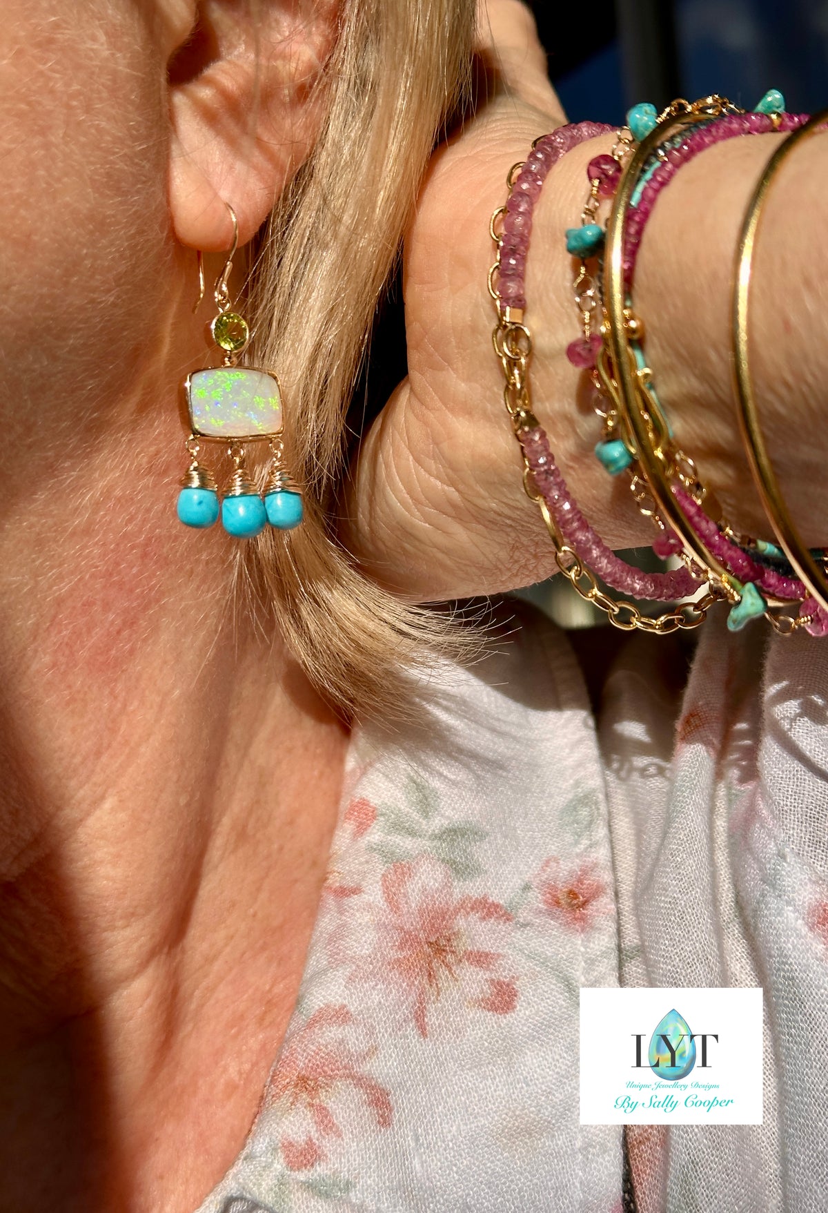 Crystal Opal and Turquoise